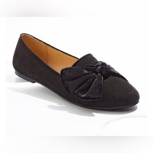 NWOT Cato Comfort Women's Black Faux Suede Slip-on Shoe Size 9